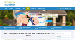 Desktop Screenshot of londonmanandvan.com