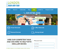 Tablet Screenshot of londonmanandvan.com